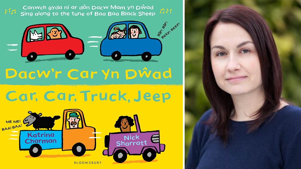 Katrina Charman with Welsh cover of Car Car Truck Jeep