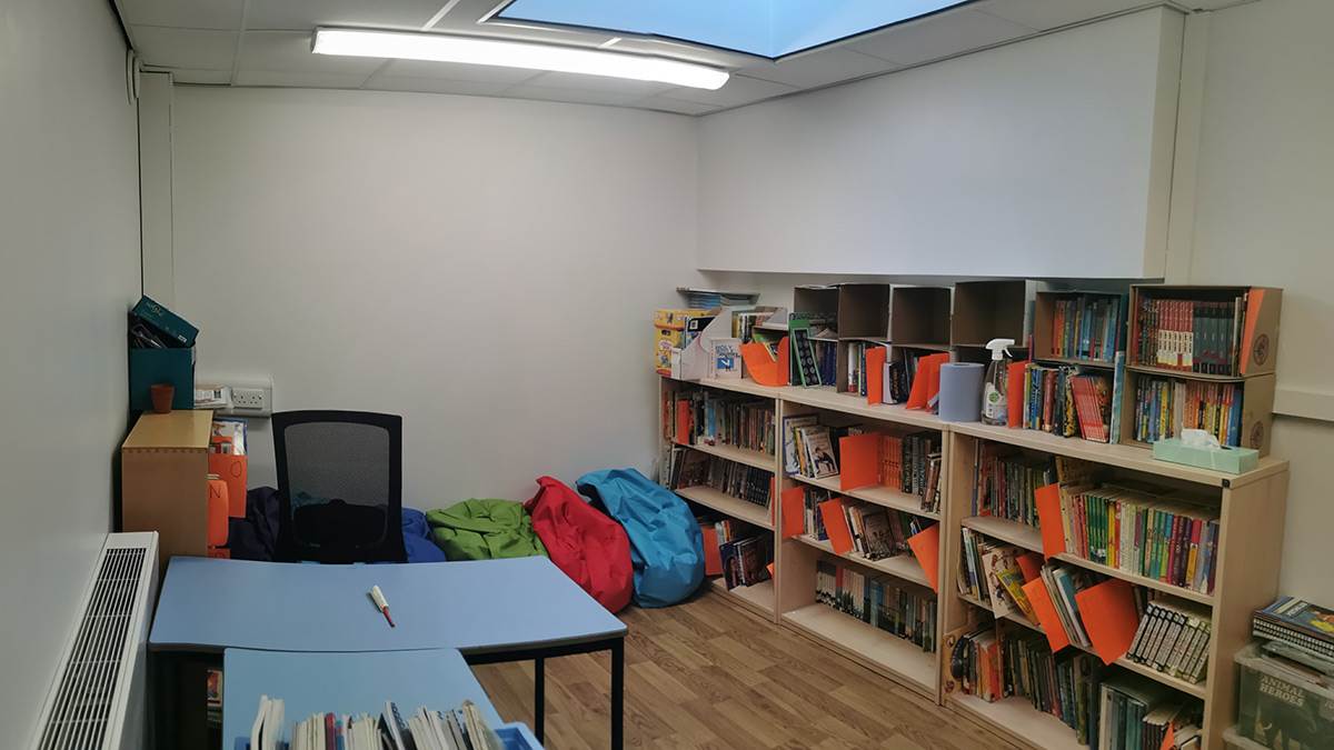 Saviour CE Primary's current library space