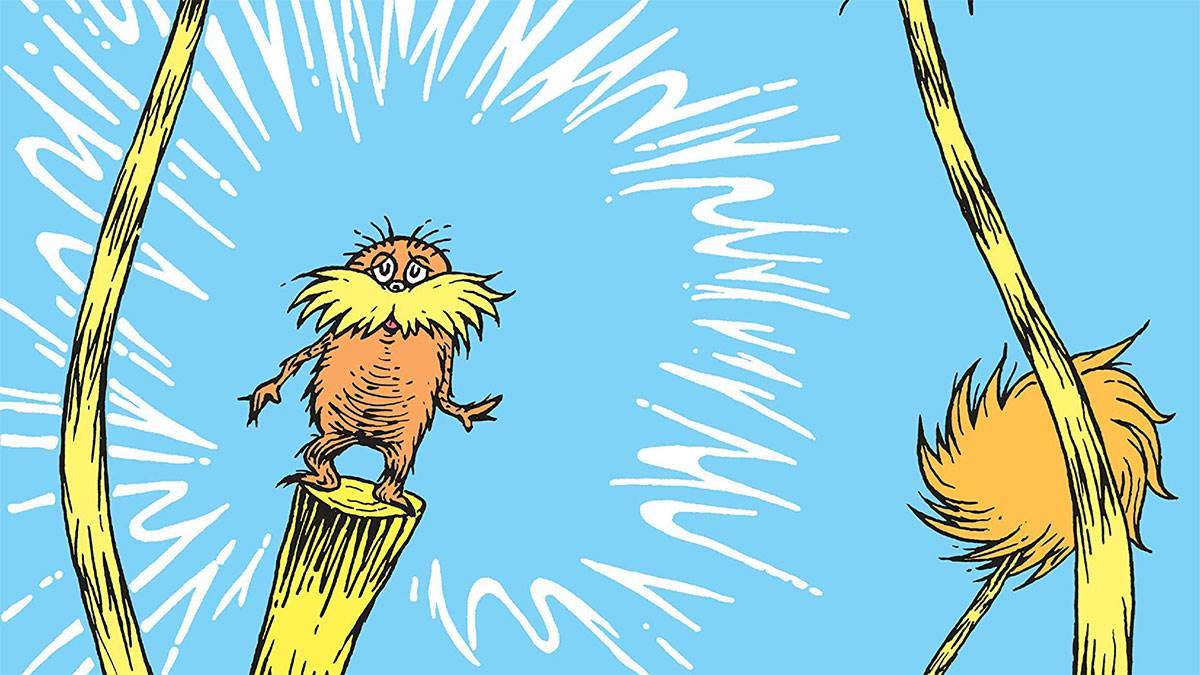 Illustration from The Lorax by Dr Seuss