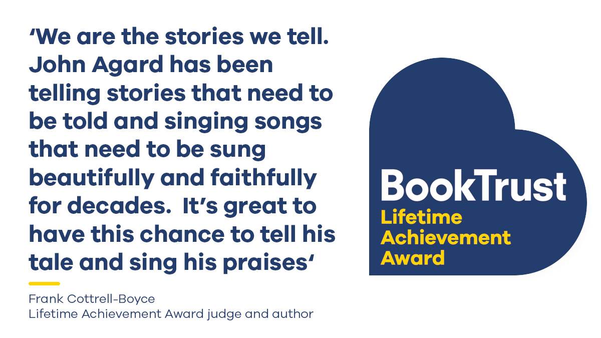A quote from Frank Cottrell-Boyce: 'We are the stories we tell. John Agard has been telling stories that need to be told and singing songs that need to be sung beautifully and faithfully for decades.  It’s great to have this chance to tell his tale and sing his praises'