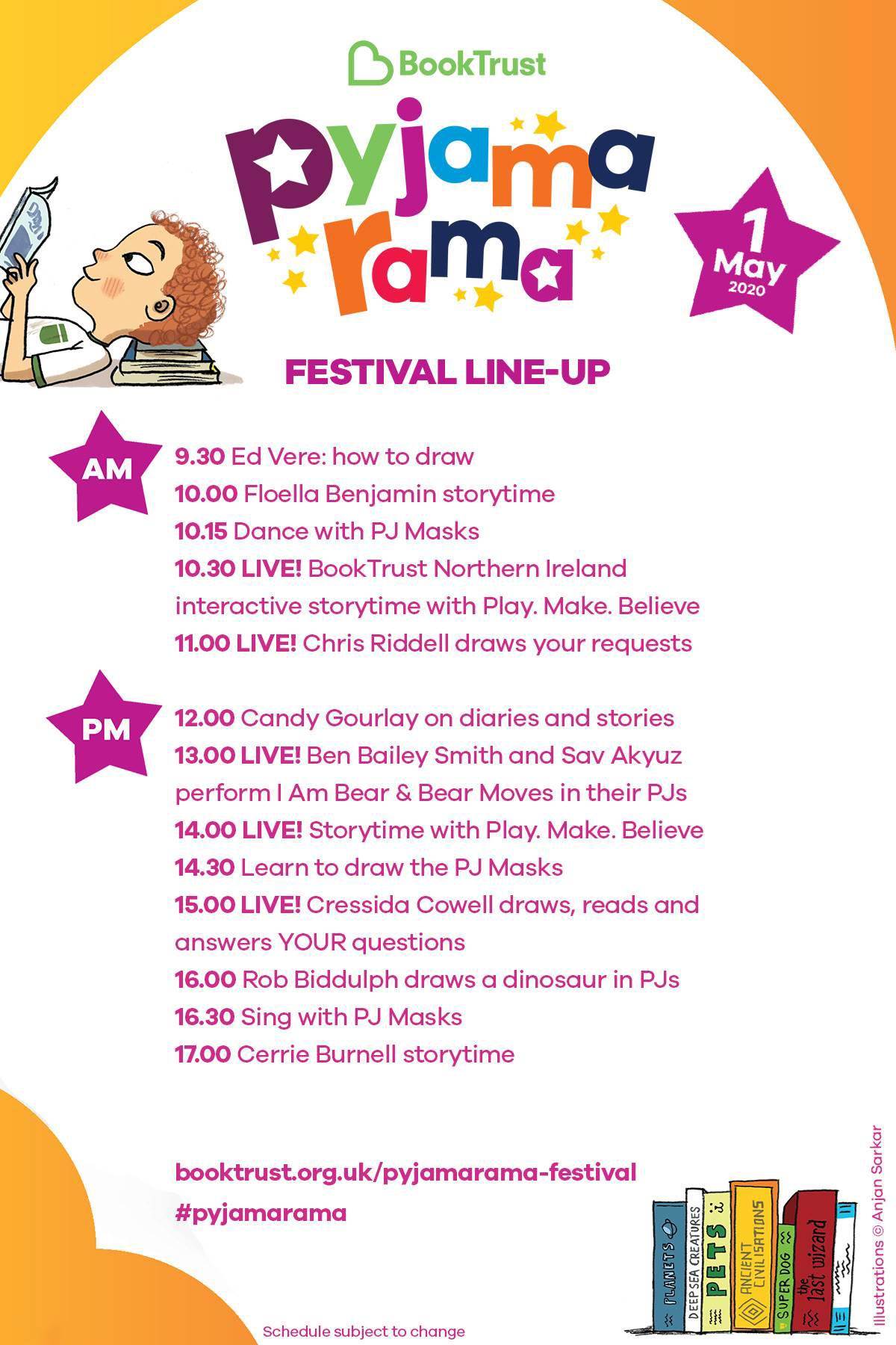 The Pyjamarama 2020 festival line-up