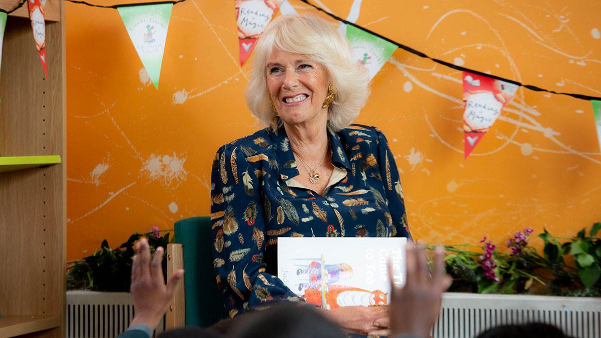 HRH The Duchess of Cornwall on a school visit
