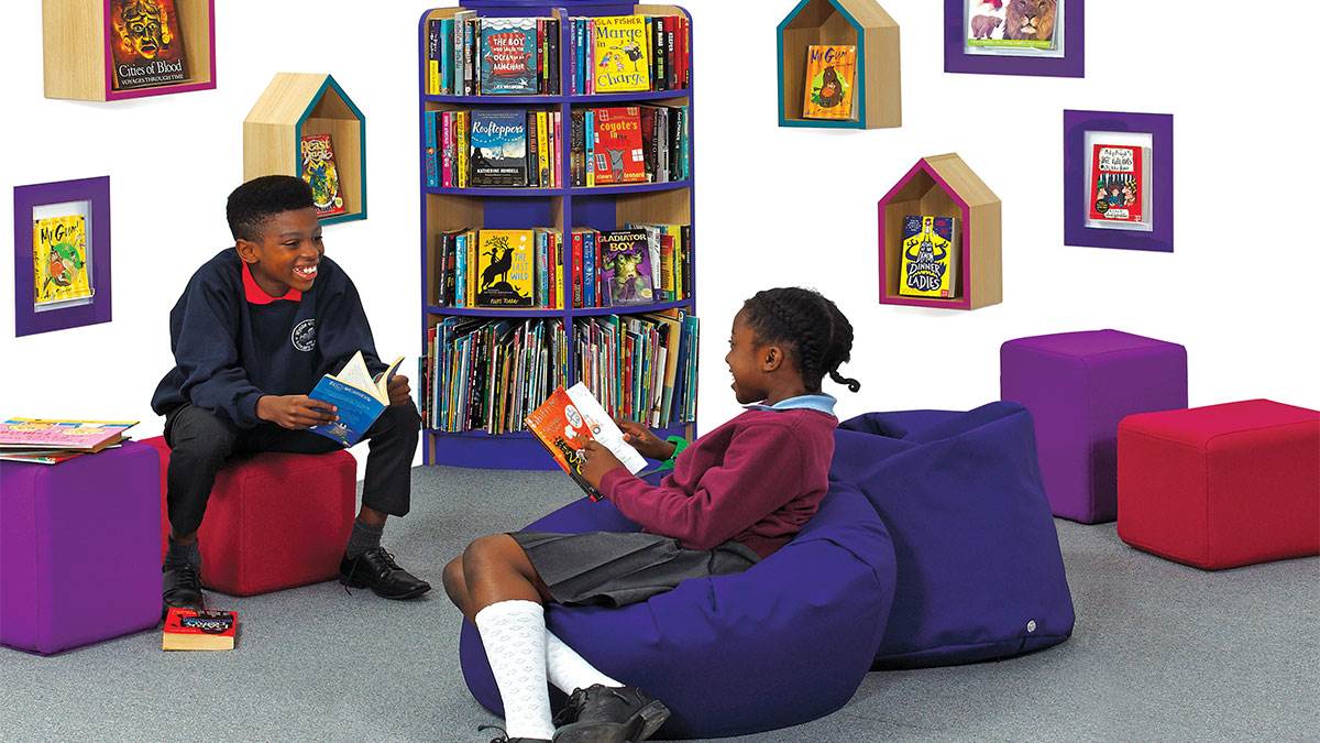 A BookSpace reading corner