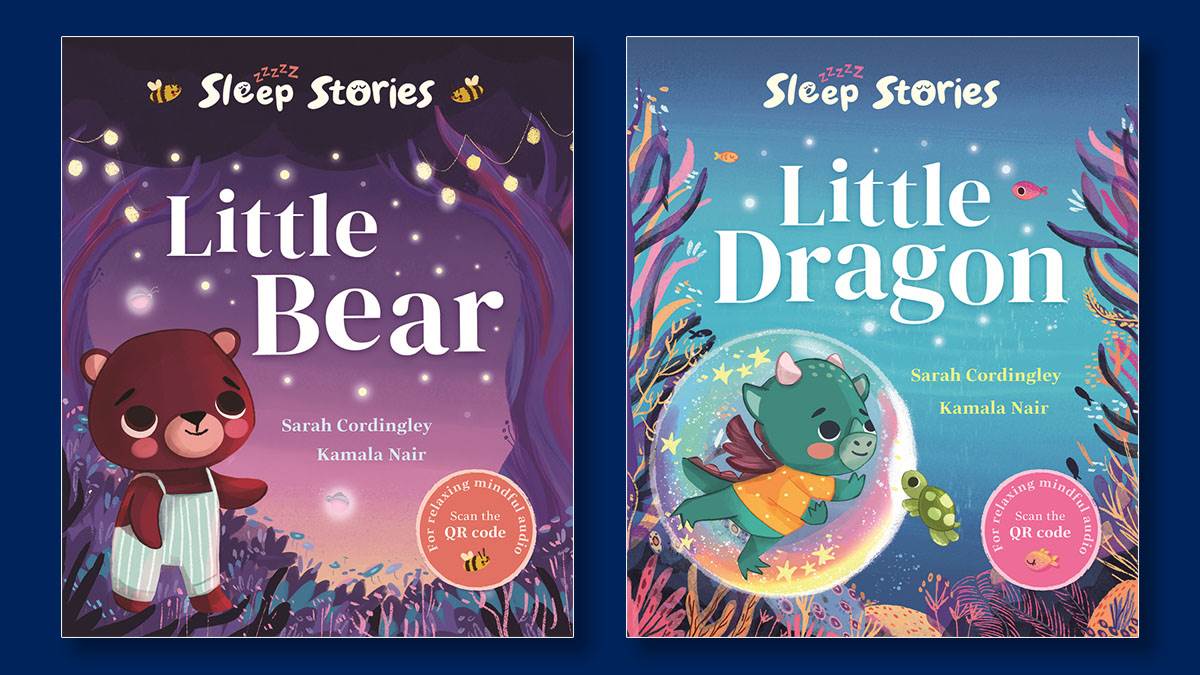 The front covers of Sleep Stories: Little Bear and Sleep Stories: Little Dragon