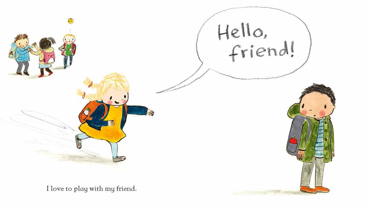Illustration from Hello Friend by Rebecca Cobb