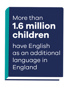 More than 1.6 million children have English as an additional language in England