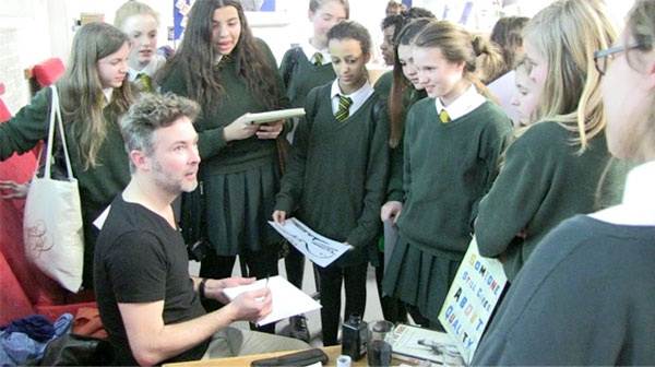 Barroux visits St Marylebone C E School