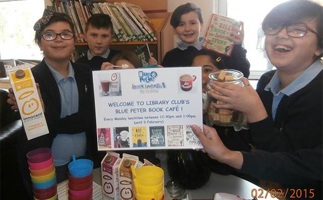 The Library Club's Blue Peter Book Café at Perrywood School