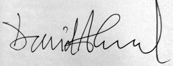 David's signature
