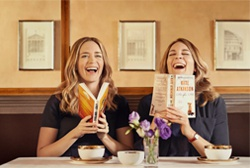 Emily Blunt laughing with Sister