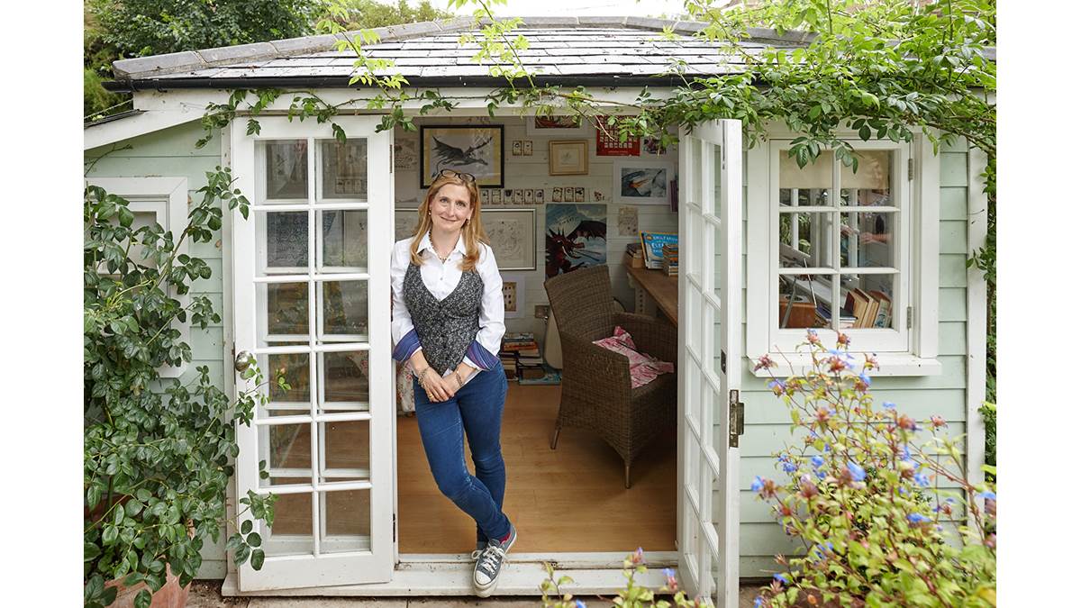 Cressida Cowell's writing shed