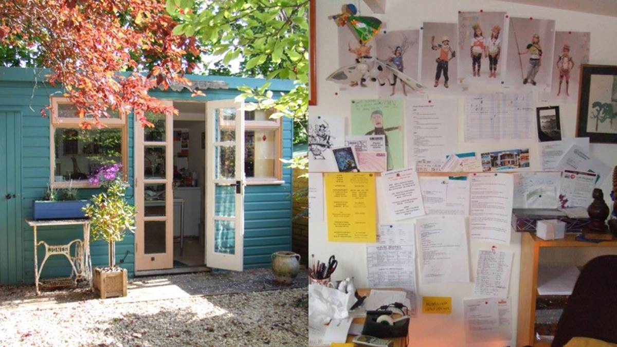 Jeremy Strong's writing shed
