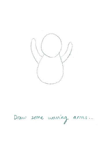 How to draw Everybunny Dance: Step three