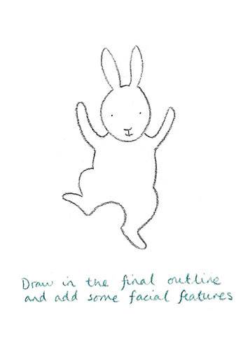 How to draw Everybunny Dance: Step six