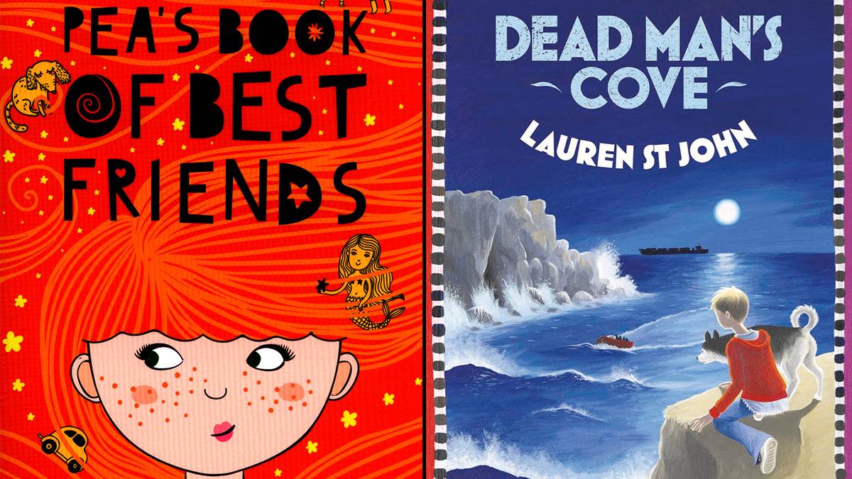 An image of the covers of Pea's Book of Best Friends and Dead Man's Cove