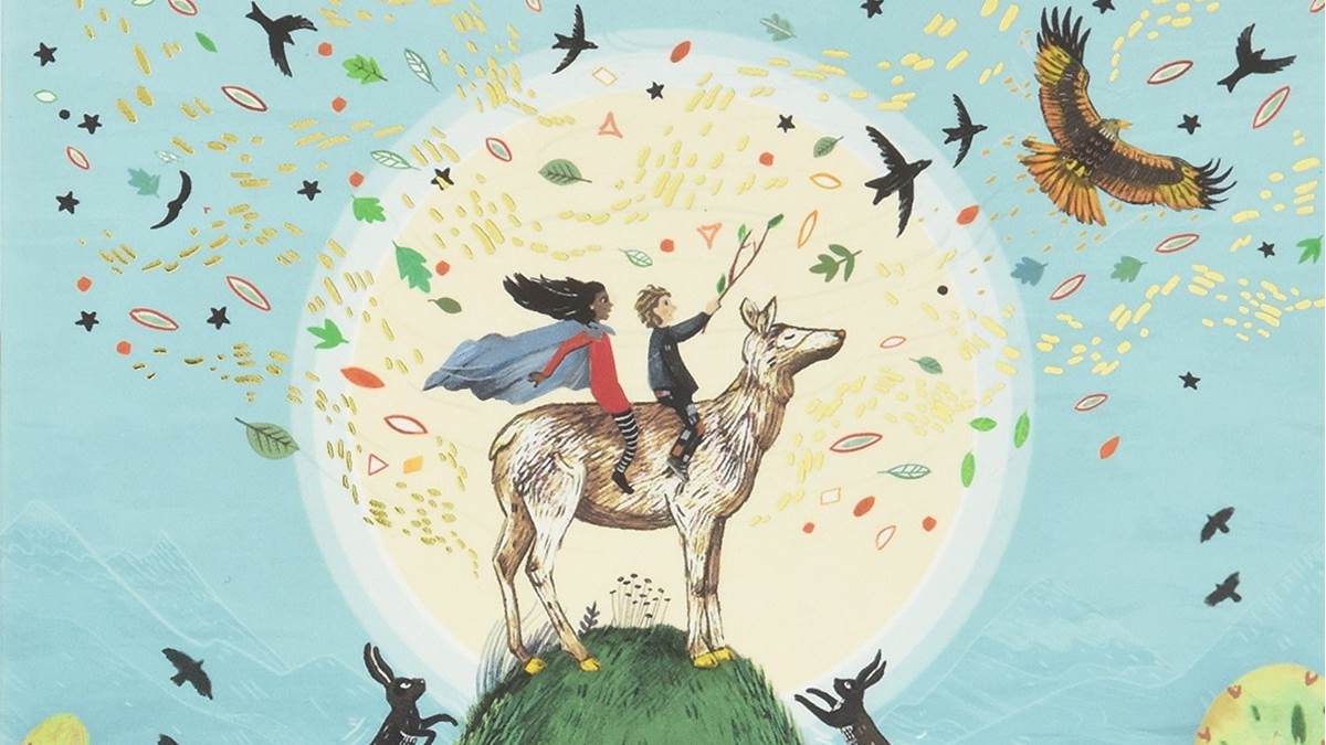 An illustration from the cover of The Wild Folk by Sylvia Linsteadt