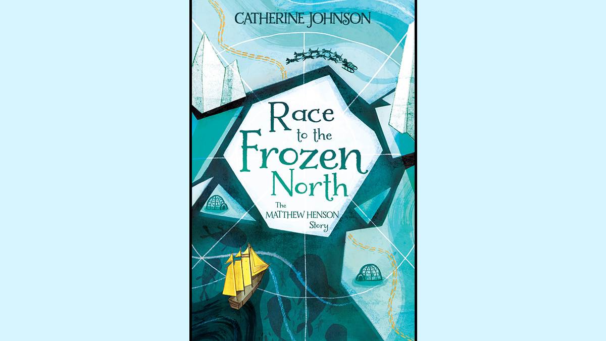 The cover of Race to the Frozen North by Catherine Johnson