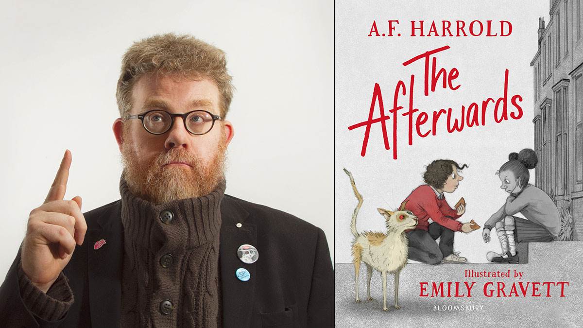 A.F. Harrold and the cover of The Afterwards