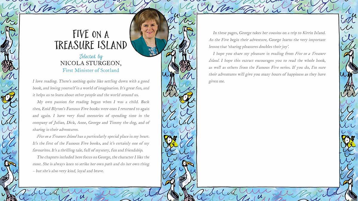 Nicola Sturgeon explains why she loves Five on a Treasure Island by Enid Blyton