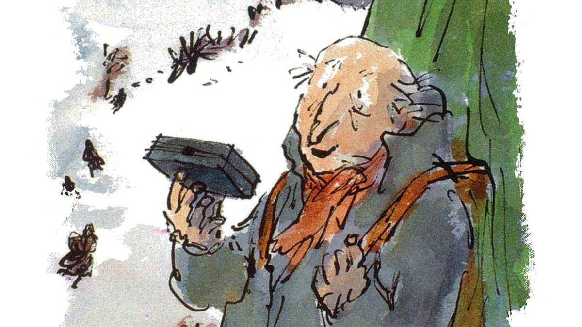 Illustration by Quentin Blake from The Box of Delights