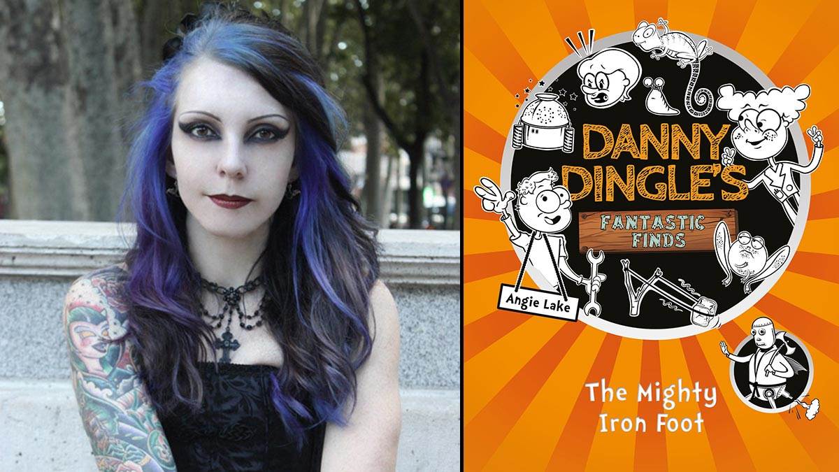 Angie Lake and her book Danny Dingle's Fantastic Finds: The Mighty Iron Foot