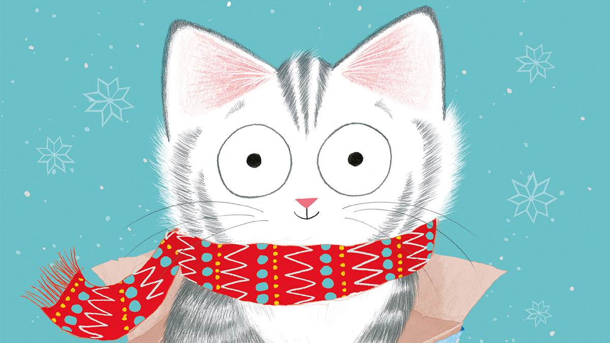 The front cover of Sammy Claws, the Christmas Cat