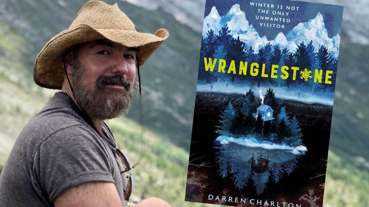 Author Darren Charlton and his book Wranglestone
