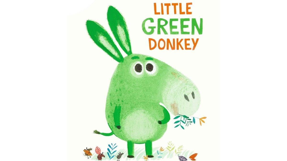Illustration from Little Green Donkey by Anuska Allepuz