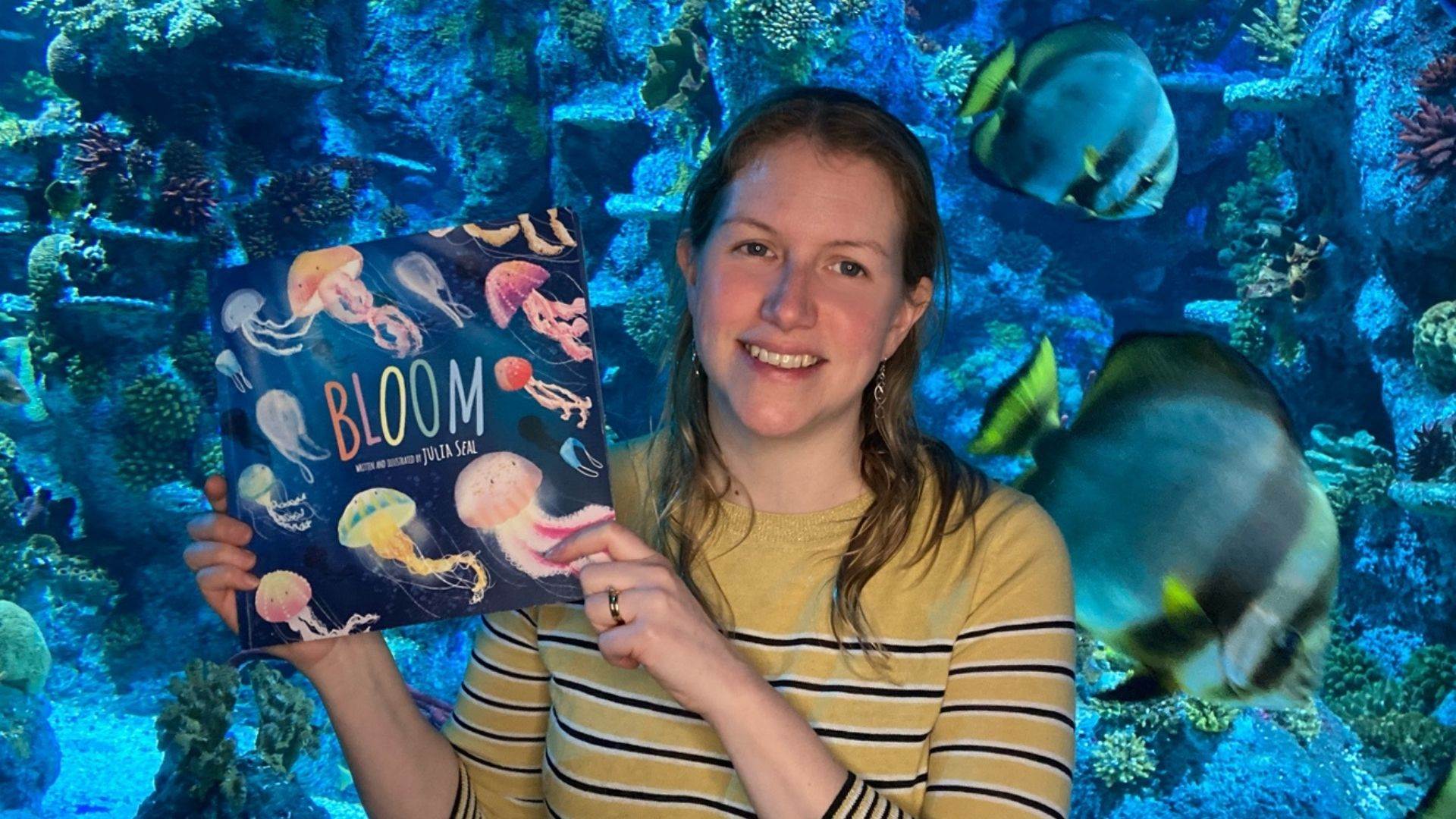 Julia Seal and her book, Bloom