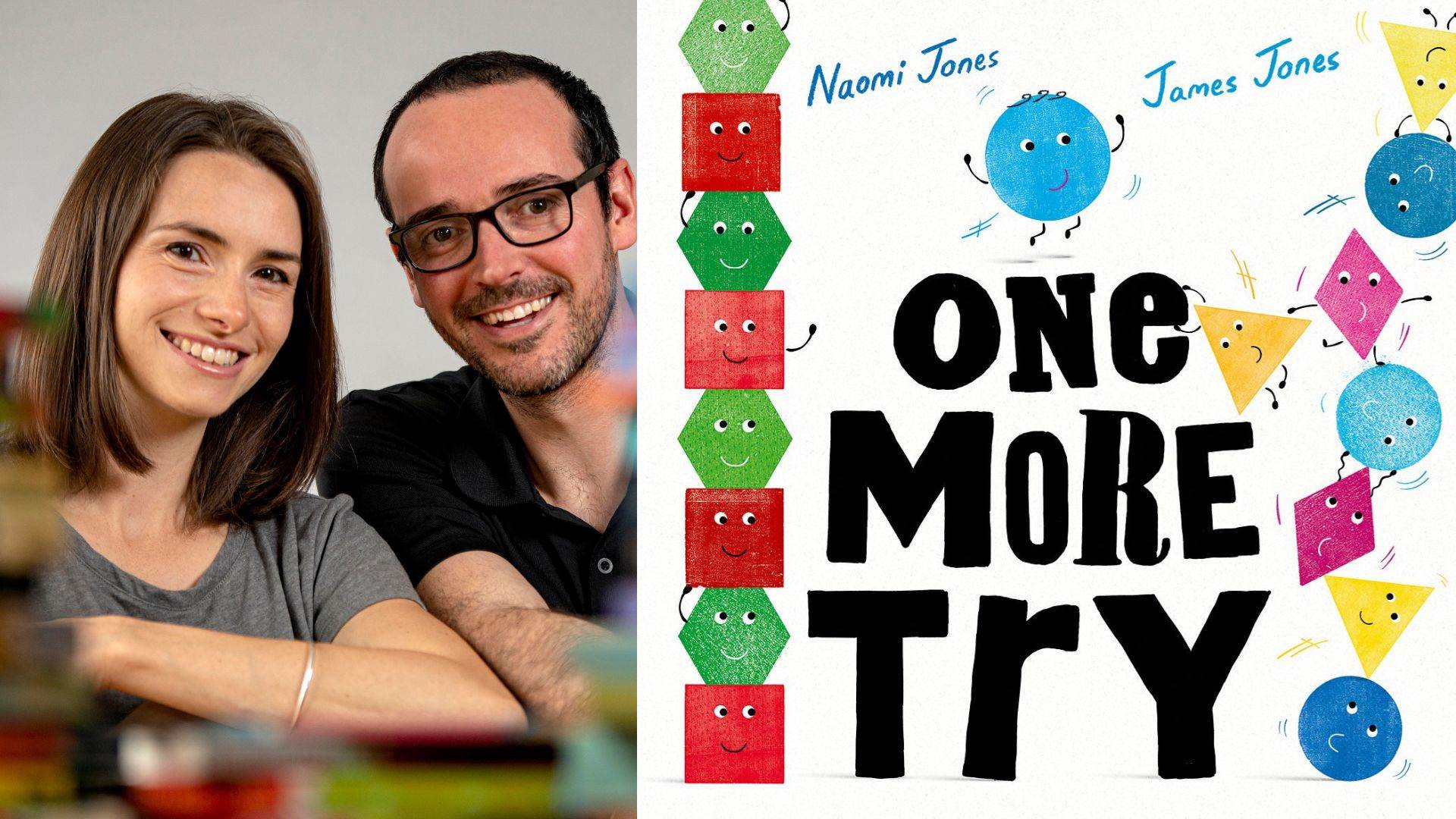 Naomi and James Jones and the cover of One More Try