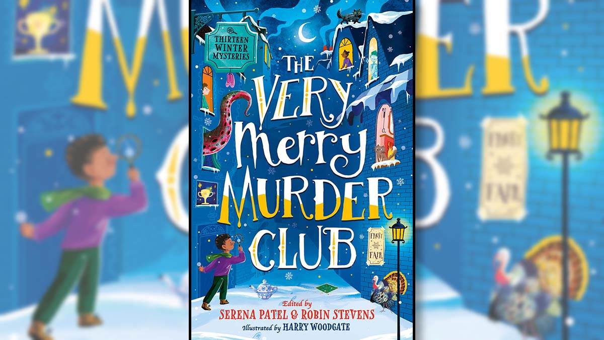 The front cover of the paperback edition of The Very Merry Murder Club