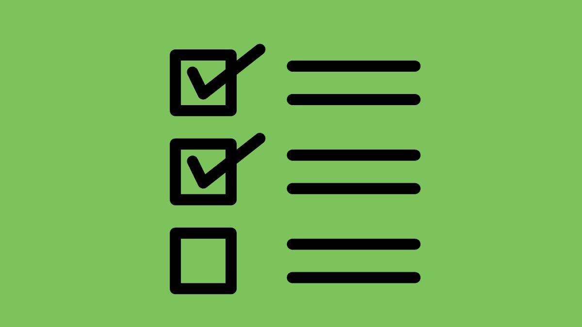 An illustration of a checklist