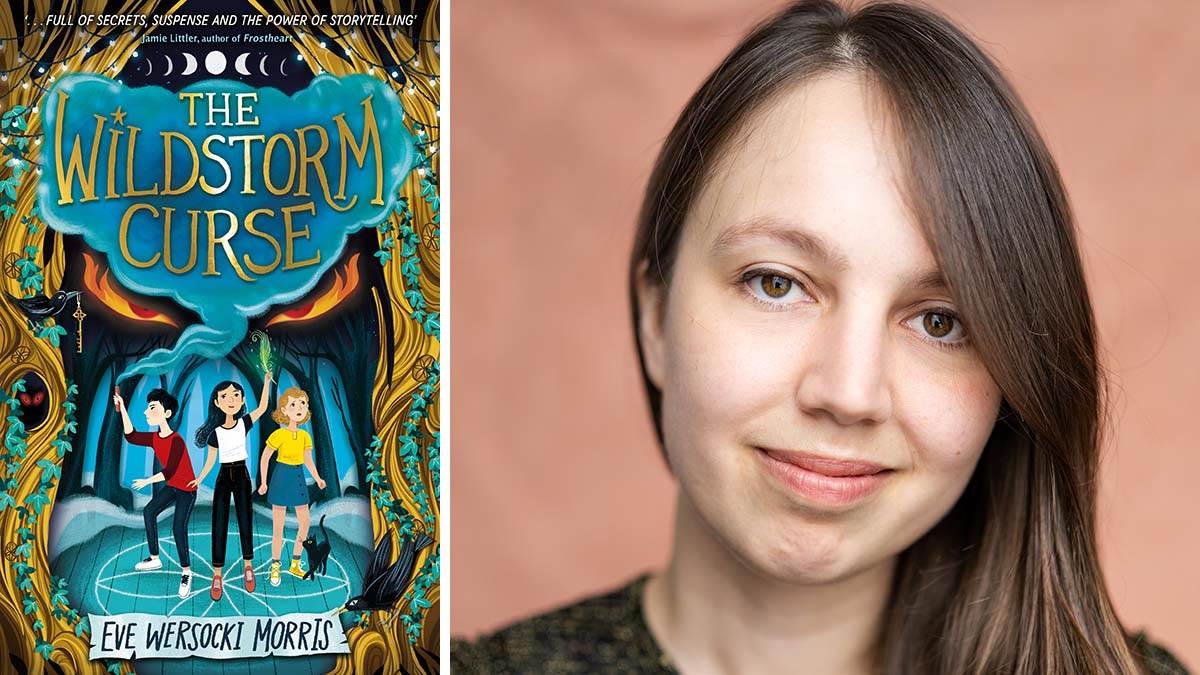 The front cover of The Wildstorm Curse and a photo of Eve Wersocki Morris
