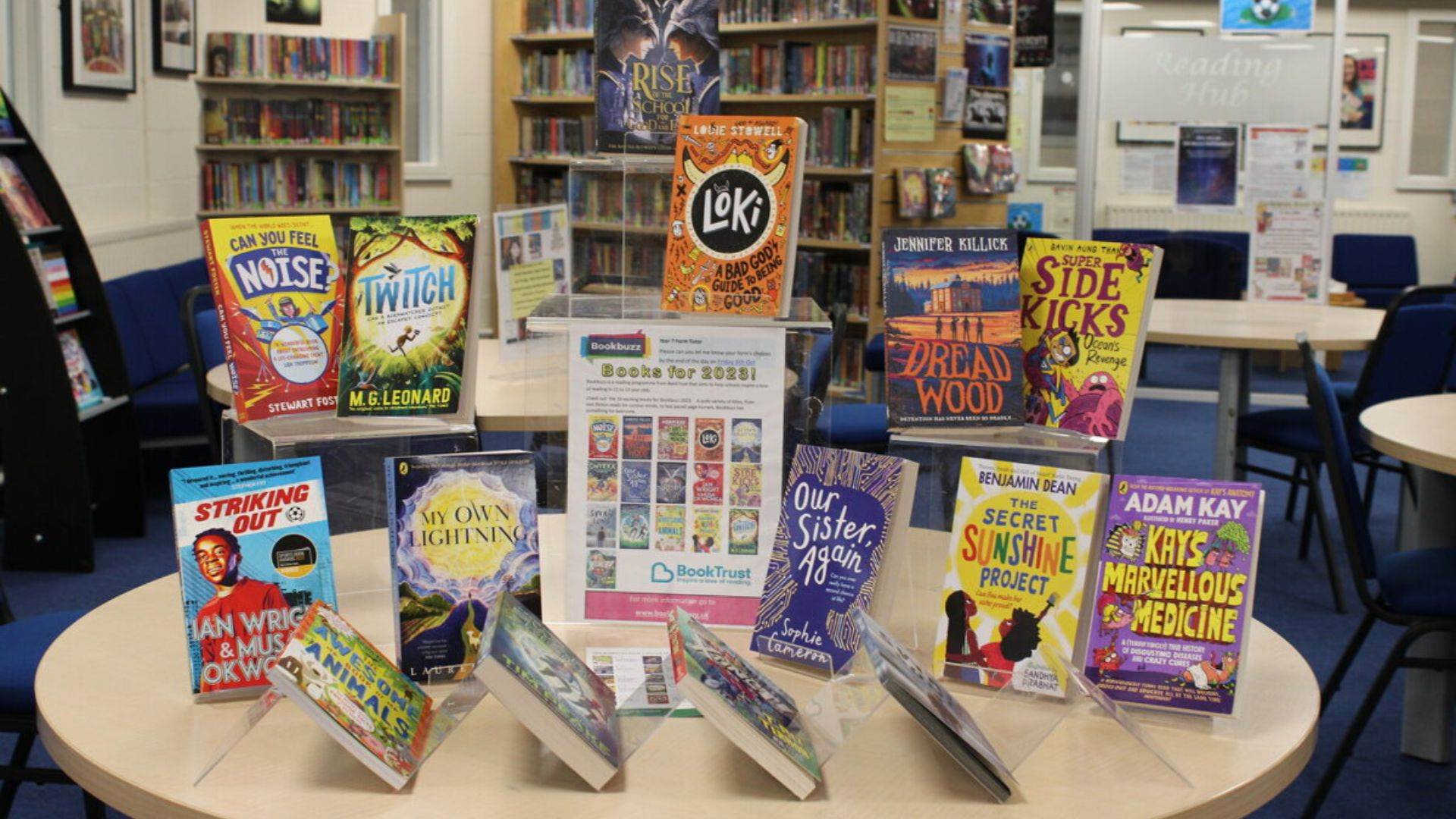 With thanks to Great Sankey High School for sharing their 2023 Bookbuzz display