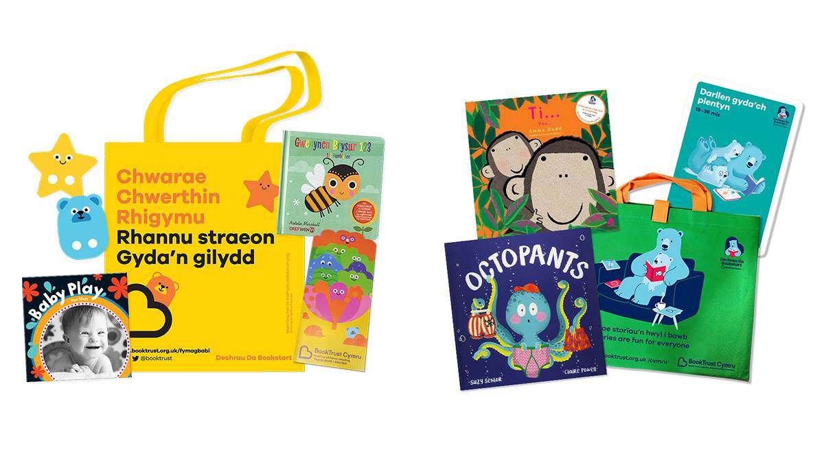 Wales Bookstart Baby and EY packs Welsh