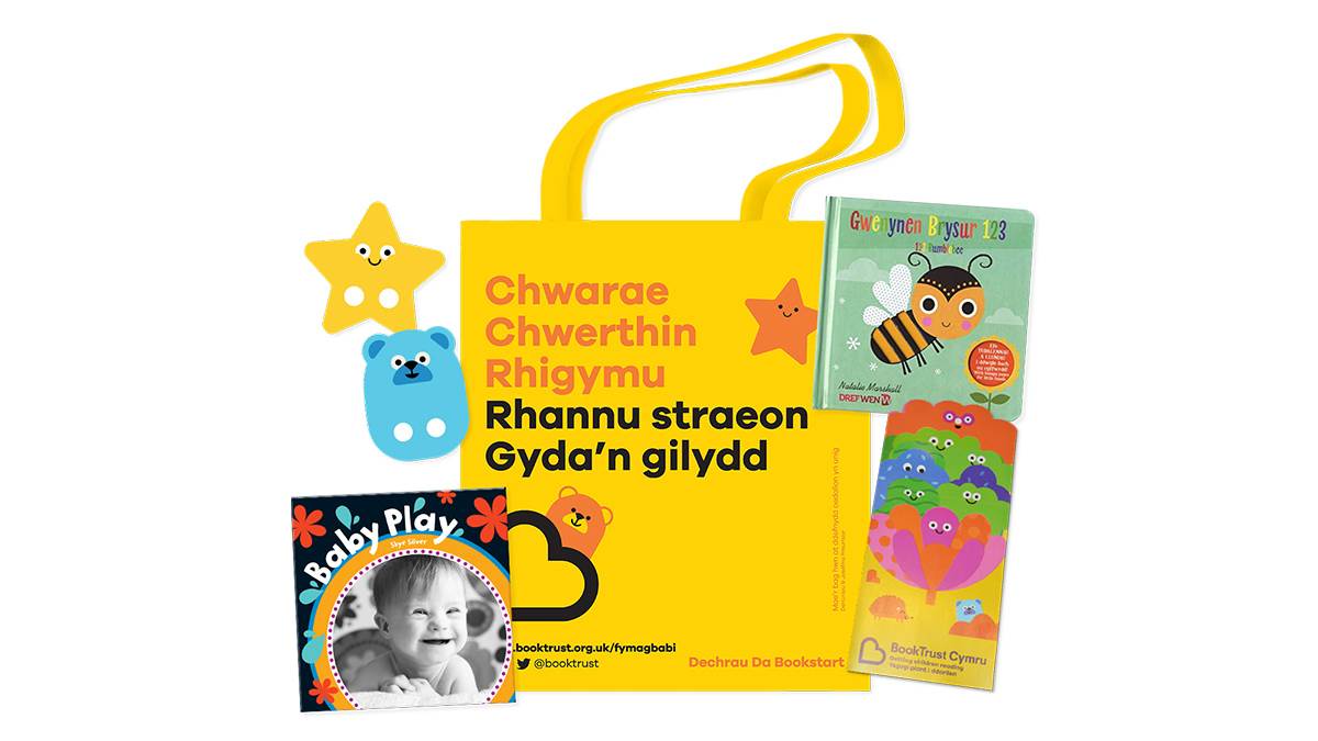 The new Bookstart Baby Bag in Wales