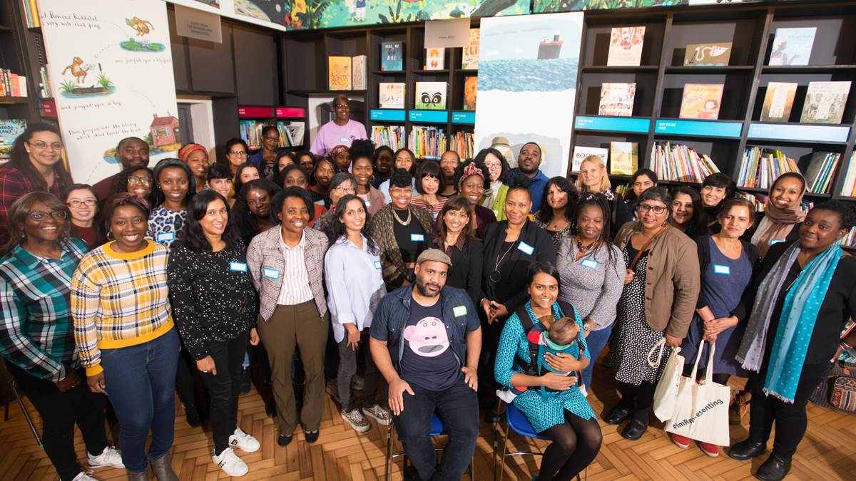 Authors and illustrators of colour at a BookTrust Represents development day