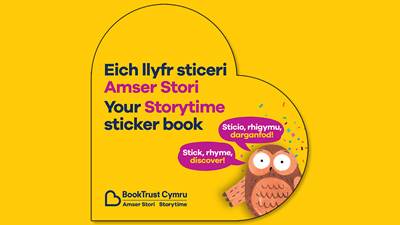 The BookTrust Cymru Storytime sticker book